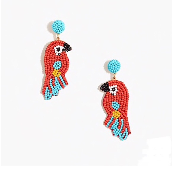 J. Crew Jewelry - SALE J. Crew Beaded Parrot Statement Earrings